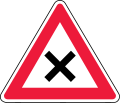 Crossroads without priority (give way to the vehicles coming from the right)