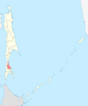 Долинский район городской округ «Долинский» на карте