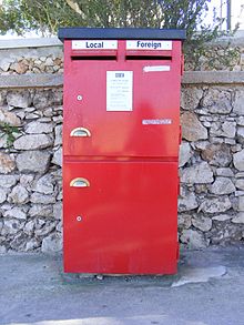 Modern post box in Mellieha. Malta Post Box, Mellieha. March 2010 - Flickr - sludgegulper.jpg