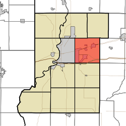 Location in Vigo County