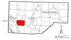 Vị trí trong Quận Crawford, Pennsylvania