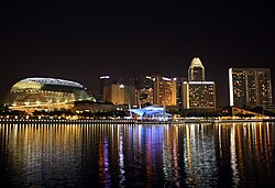 Marina Central, with Marina Bay in the foreground.