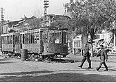 大祖国戦争下で破壊された路面電車車両（1941年撮影）