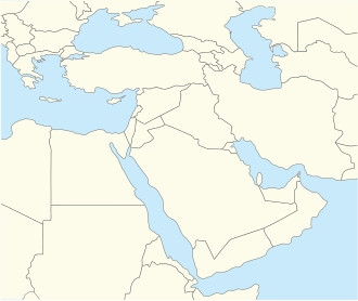 پرواز شماره ۷۰۷ کیش‌ایر در خاورمیانه واقع شده