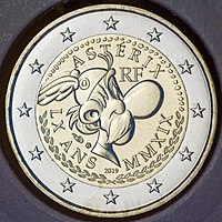 Munt 2 euro Asterix 60 jaar.jpg