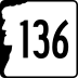 New Hampshire Route 136 marker