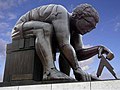 Paolozzi's Newton (1995), after a painting by William Blake. At the British Library