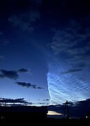 Nuages nocturnes en Bouriatie, Russie