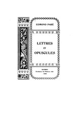 Joseph-Pierre Turcotte, Lettres et opuscules, 1899    