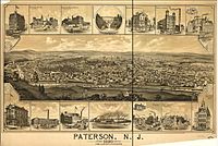 A view of Paterson c. 1880