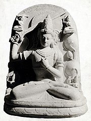 Bodhisattva Manjusri wielding a sword, from Candi Jago, 1343.