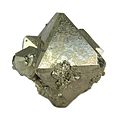 Cristal octaédrique de pyrite.