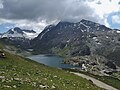 Glacier de Saint-Sorlin et pic de l'Étendard dans les nuages