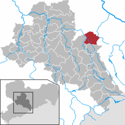 Läget för kommunen Reinsberg i Landkreis Mittelsachsen