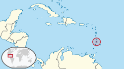Location of Saint Lucia