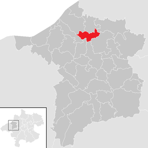 Lage der Gemeinde St. Martin im Innkreis im Bezirk Ried im Innkreis (anklickbare Karte)