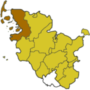 Северная Фрисландия на карте