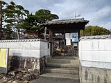 横溝正史疎開宅の門前