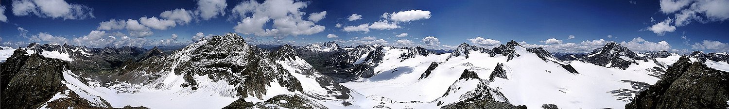 Panorama masywu ze szczytu Ochsenkopf
