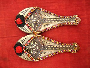 A pair of shoes in the Sindhi tradition from N...