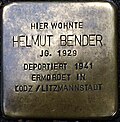 Stolperstein für Helmut Bender (Lungengasse 43)