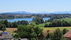 Skyline of Taching am See