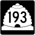 State Route 193 marker