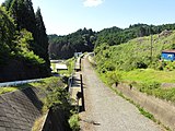 震災後の駅構内（2012年9月）