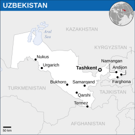 Uzbekistan - Location Map (2011) - UZB - UNOCHA.svg