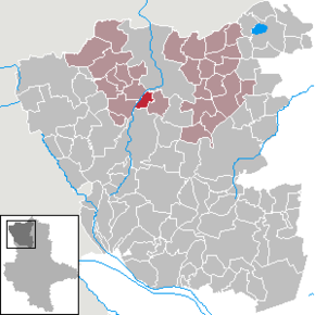 Location of Valfitz in Altmarkkreis Salzwedel district prior to its merger into Kuhfelde