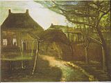 The Vicarage at Nuenen in the Moonlight, November 1885, Private collection (F183)