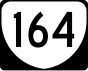 State Route 164 marker