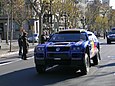 Fabrizia Pons und Juatta Kleinschmidt nach dem Start der Rallye Dakar 2005