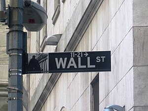 Wall Street sign on Wall Street