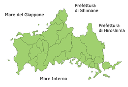 Prefettura di Yamaguchi – Mappa