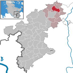 Poziția Zarpen pe harta districtului Stormarn
