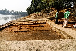 Excavated site in Bhitargarh