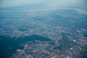 從高空眺望楊汛橋（下方）