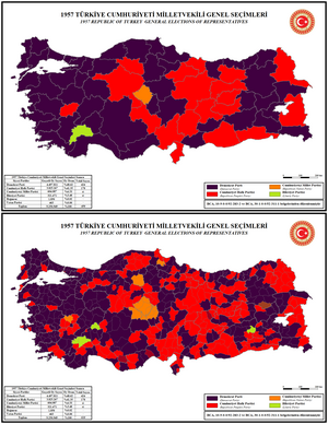 Elecciones generales de Turquía de 1957