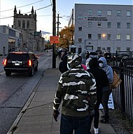 Early voting in Cleveland, Ohio 2020 Oct 16 Cuy BOE vote line (2).jpg