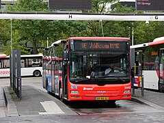 Eindhoven, MAN Lion’s City von Hermes am Bahnhof Eindhoven Centraal