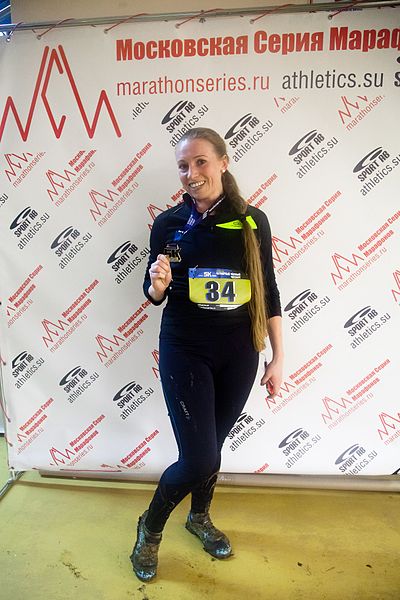 Марина Ларионова — лидер забега среди женщин
