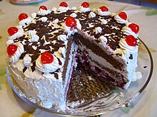 A Schwarzwalder Kirschtorte (Black Forest cake) Black Forest gateau.jpg