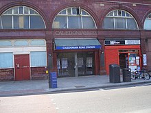 Underground stations, including Caledonian Road (pictured), were closed across London Caledonian Road tube station closed.jpg