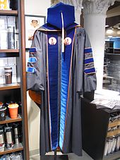 Doctoral regalia of the California Institute of Technology Caltech regalia.jpg