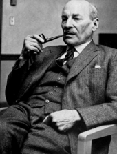 Clement Attlee, prime minister of the United Kingdom (1945-1951) Clement Attlee.png