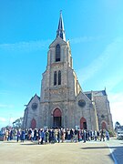 L’église Saint-Pierre et Saint-Paul de Ploubalay le dimanche des Rameaux 2024.