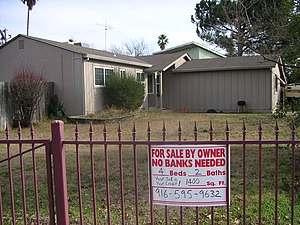 English: Sale by owner previous to foreclosure.
