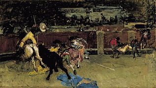 Corrida de toros. Picador herido, de Fortuny (1867-1868).