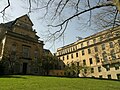 Former site of the Free Hospital for Women across the street from Olmsted Park. This institution was absorbed into Brigham and Women's Hospital.